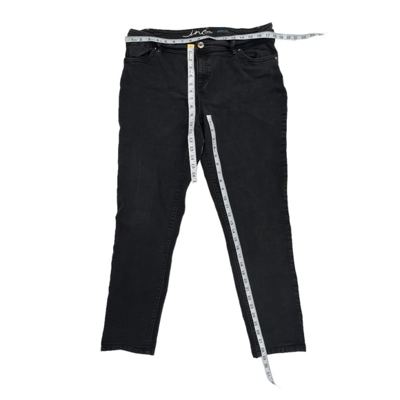 INC International Concepts Black Skinny Regular Fit Jeans Size 16 Short Women's - Picture 4 of 5